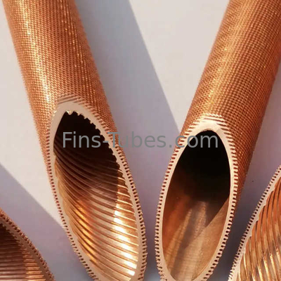 comprare DELLOK Tubo di rame a scanalatura interna tubo a pinna bassa per scambiatore di calore e raffreddatore d'aria online manufacture