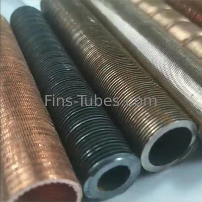 comprare Coil di evaporatore in alluminio raffreddato ad aria, tubo di rame a pinna bassa estruso con scanalatura interna per scambiatore di calore online manufacture