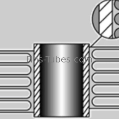 comprare DELLOK Al 1060 Tubo a pinne estruso per condensatori raffreddati ad aria online manufacture