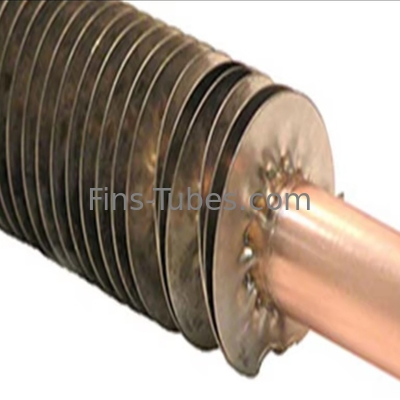 comprare DELLOK Pressione Tubo a pinna incorporato 200°C Trasferimento di calore Piano a scanalatura Fino saldato 1.65mm Parete Thk 2.5-20mm Fino online manufacture