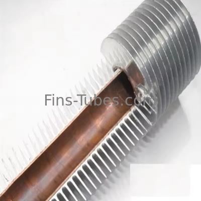 DELLOK tubo anodizzato in alluminio a pinna bassa 0,5 mm trasferimento di calore a parete 8-51 mm pinne personalizzate OD per un raffreddamento migliorato