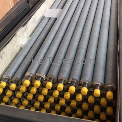 DELLOK Tubo a pinne in acciaio al carbonio resistente alla corrosione L con altezza di pinne di 1 pollice Certificazioni ASME/ISO