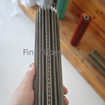 DELLOK Tubo a pinna longitudinale con 19 mm OD 400 °C connessione a filo per radice