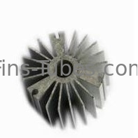 Tubo rotondo di acciaio inossidabile delle alette longitudinali 50mm del dissipatore di calore di DELLOK piccolo